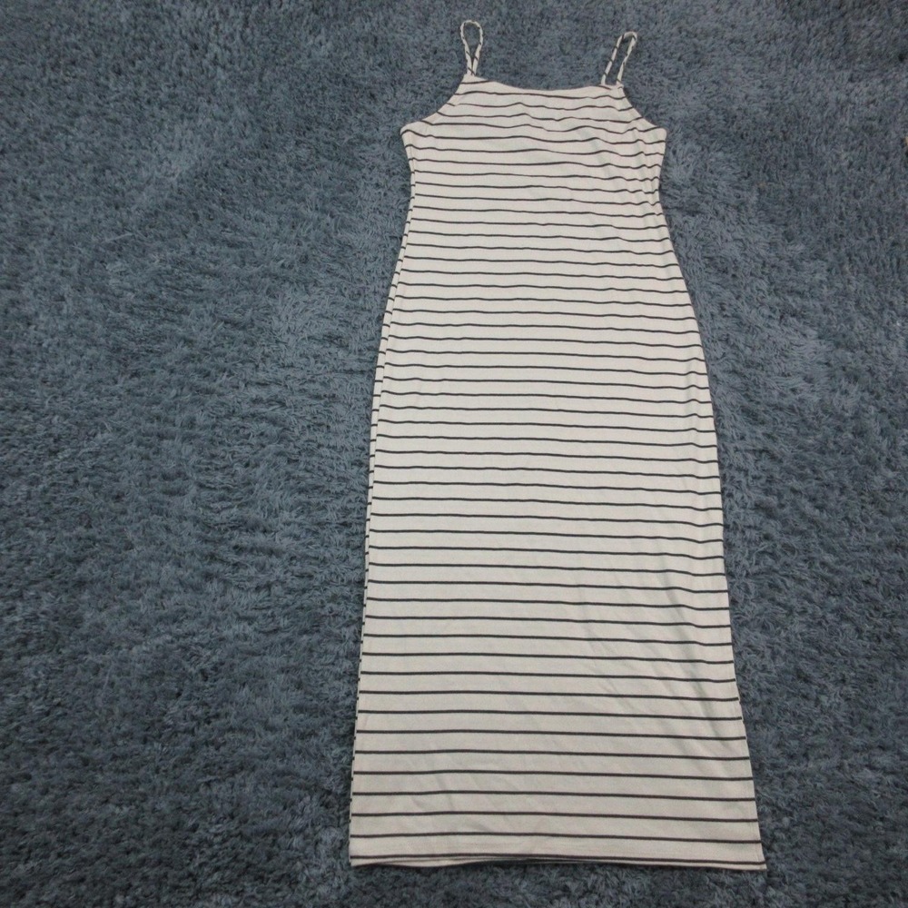Gilli White Maxi Dress with Black Stripes